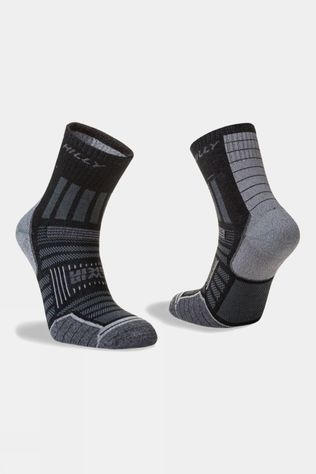 Hilly Unisex Twin Skin Ankle Socks Black/Grey Marl